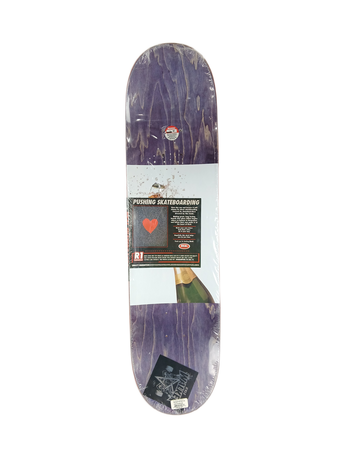 Real X Thrasher Magazine Kyle Walker Signed Skater Of The Year Party Goat Black Multi Size 8.25" Vintage NOS Deck