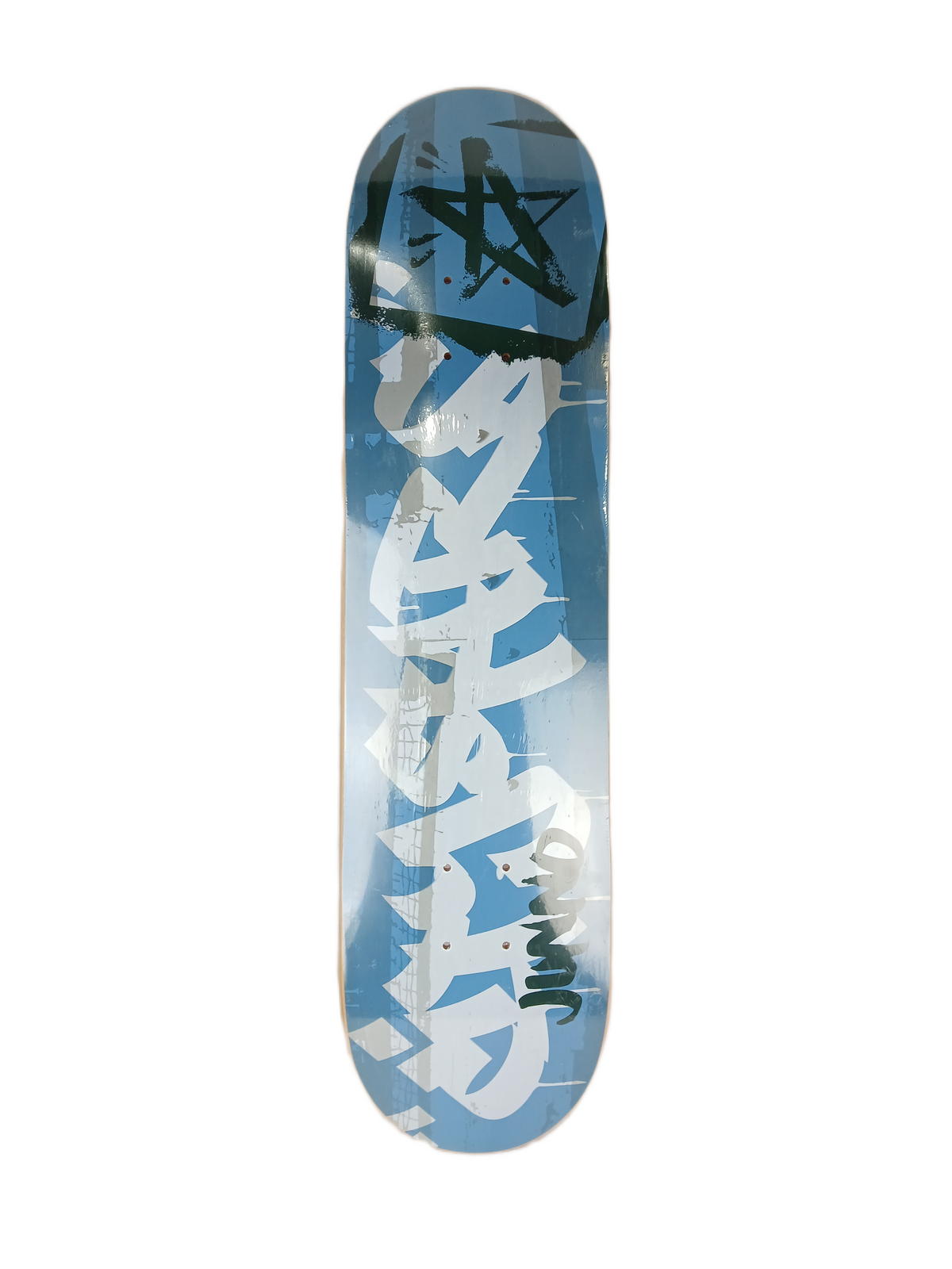 City Stars Junnosuke Yonesaka Graffiti Handstyle Blue White Size 7.625" Vintage NOS Deck