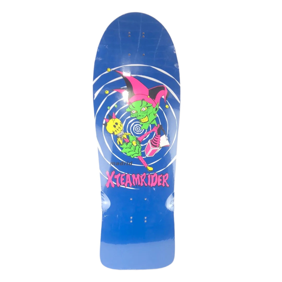 Madrid X Team Rider Jester John Lucero Blue Size 10'' Vintage NOS Reissue Deck