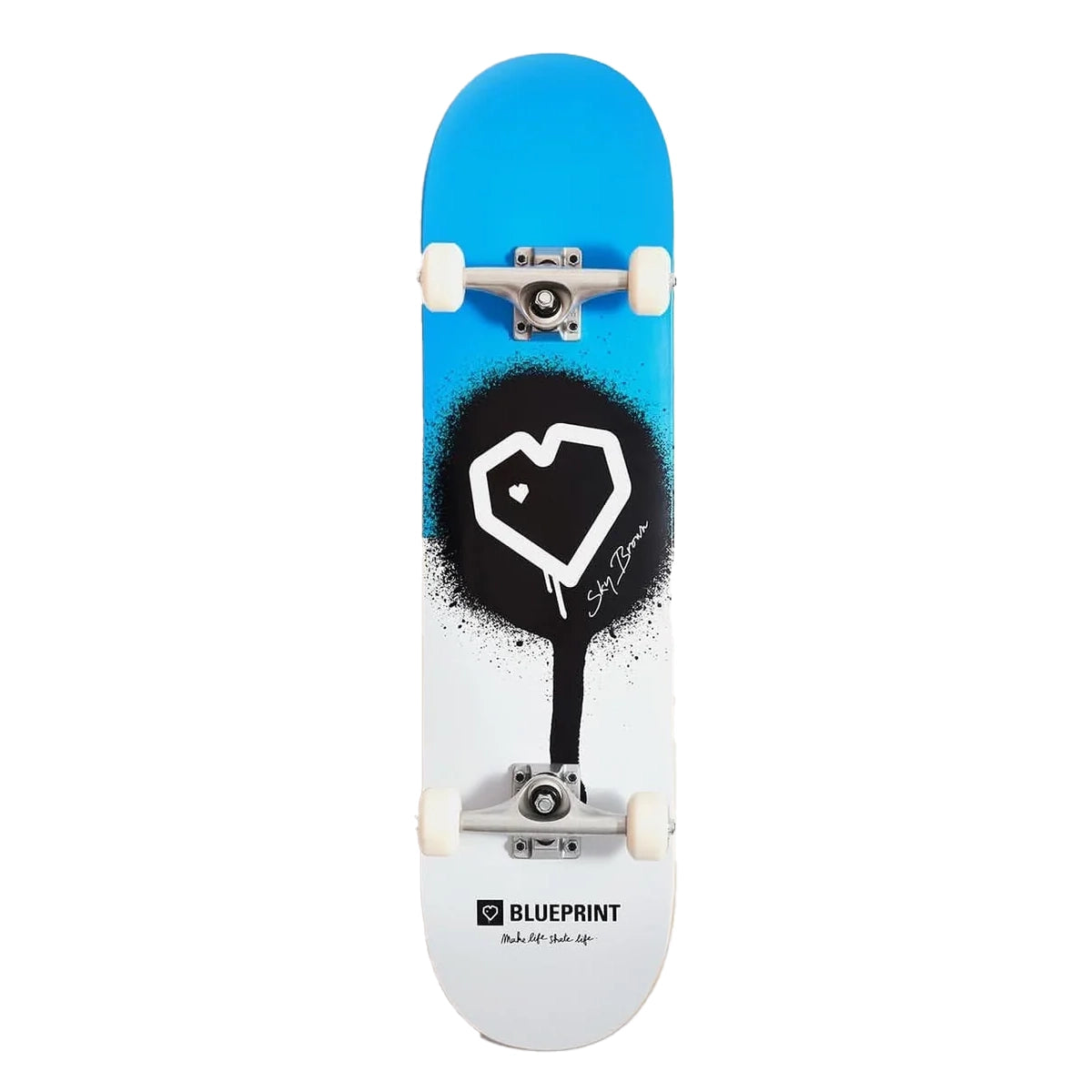 Blueprint x Sky Brown x MLSL Collab Guest Blue/White 8.0" Skateboard Complete