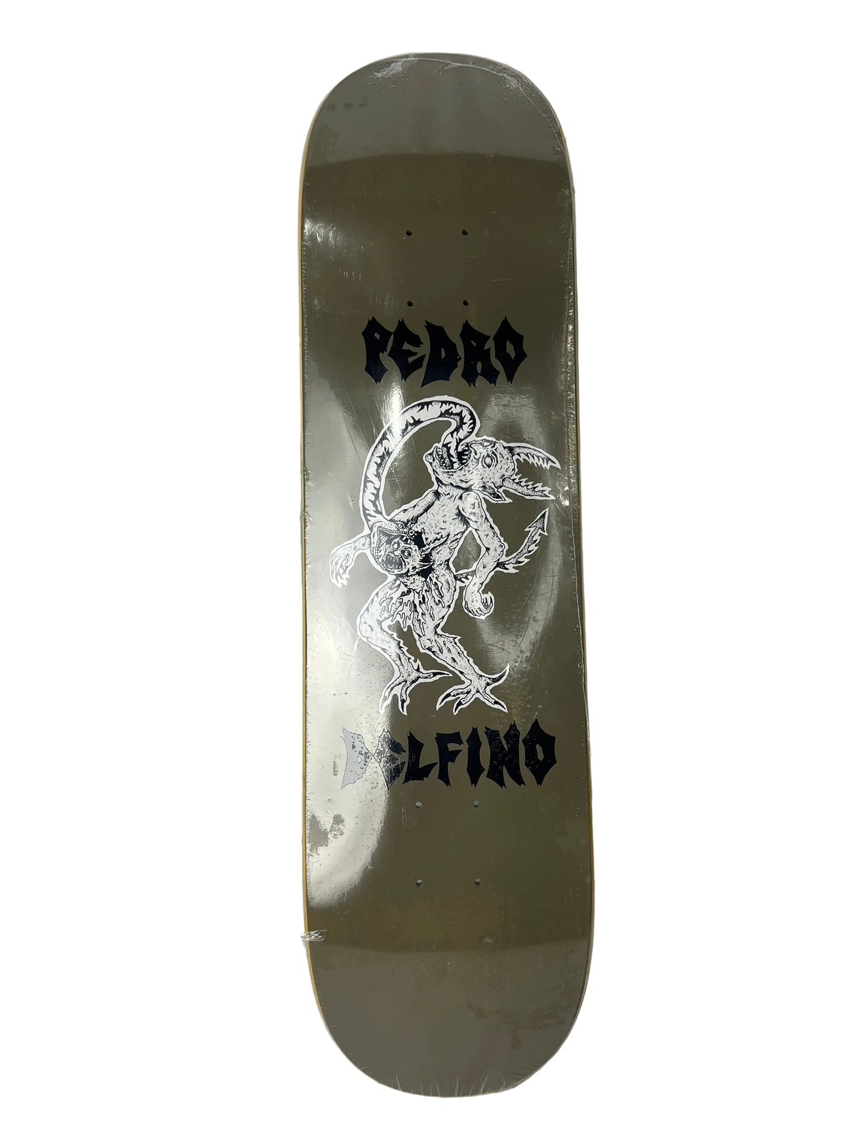 Deathwish Pedro Delfino Devil Tan Black White Size 8.25" Vintage NOS Deck