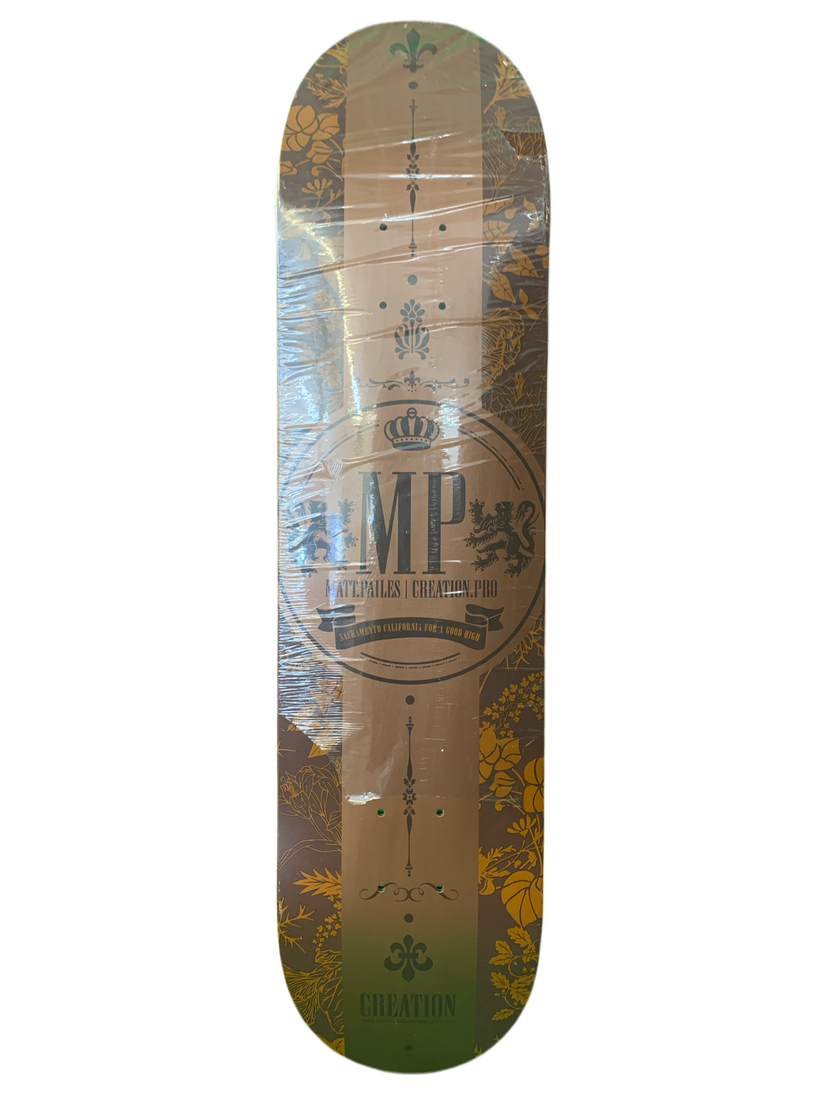 Creation Matt Pailes Pro Label Brown 7.75" Classic Skateboard Deck