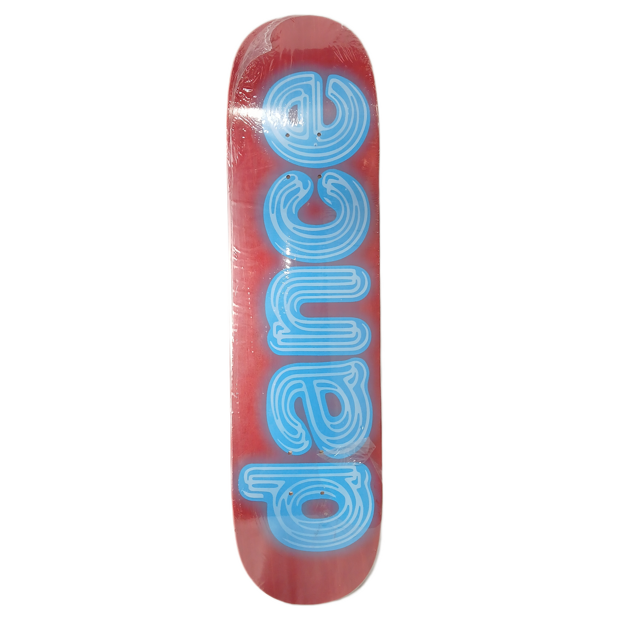 Dance Blue Light Logo Red Woodgrain Blue Size 8.0" Vintage NOS Deck