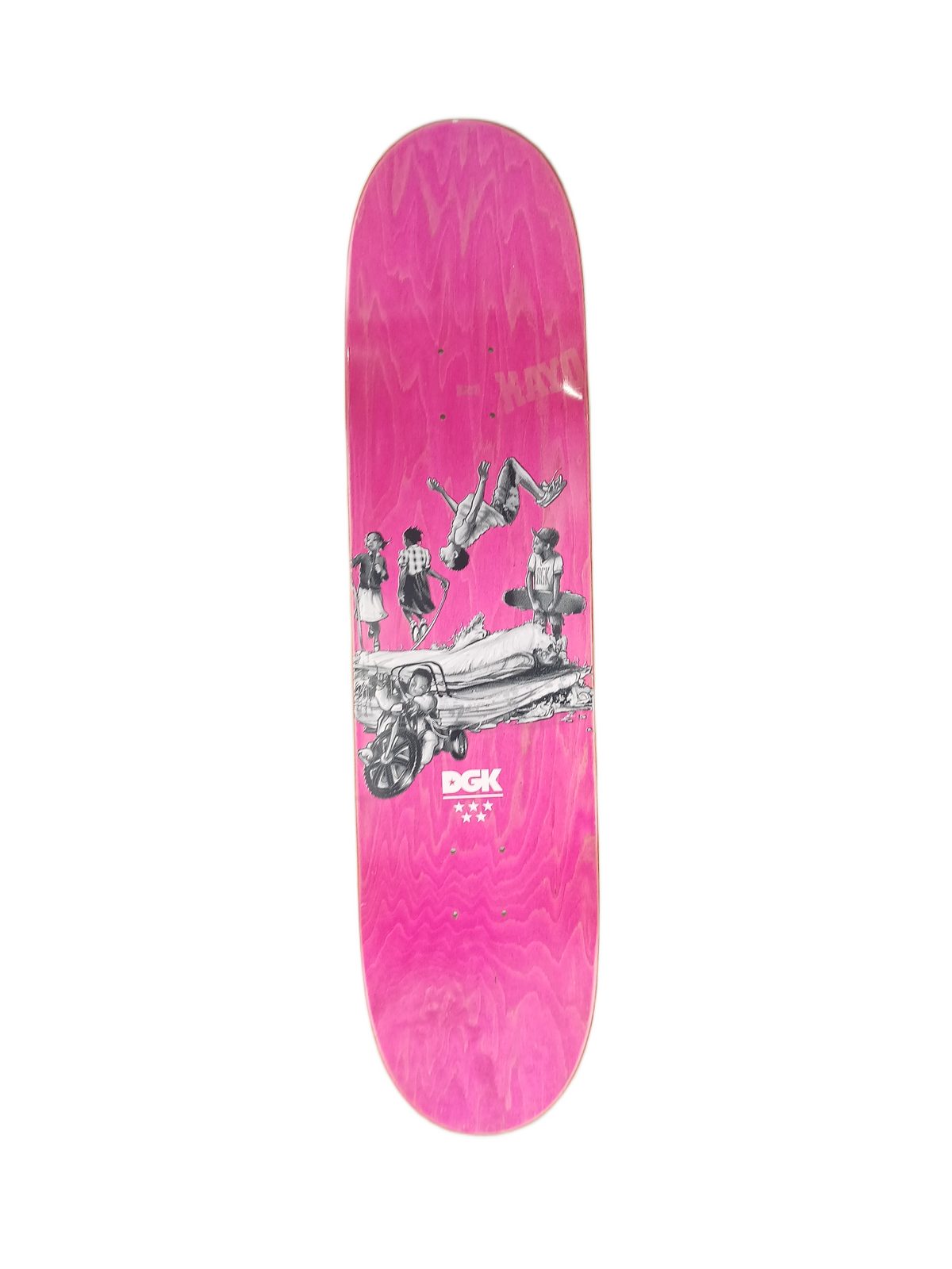 Marquise Henry Kids White Multi Size 7.9" Vintage NOS Deck