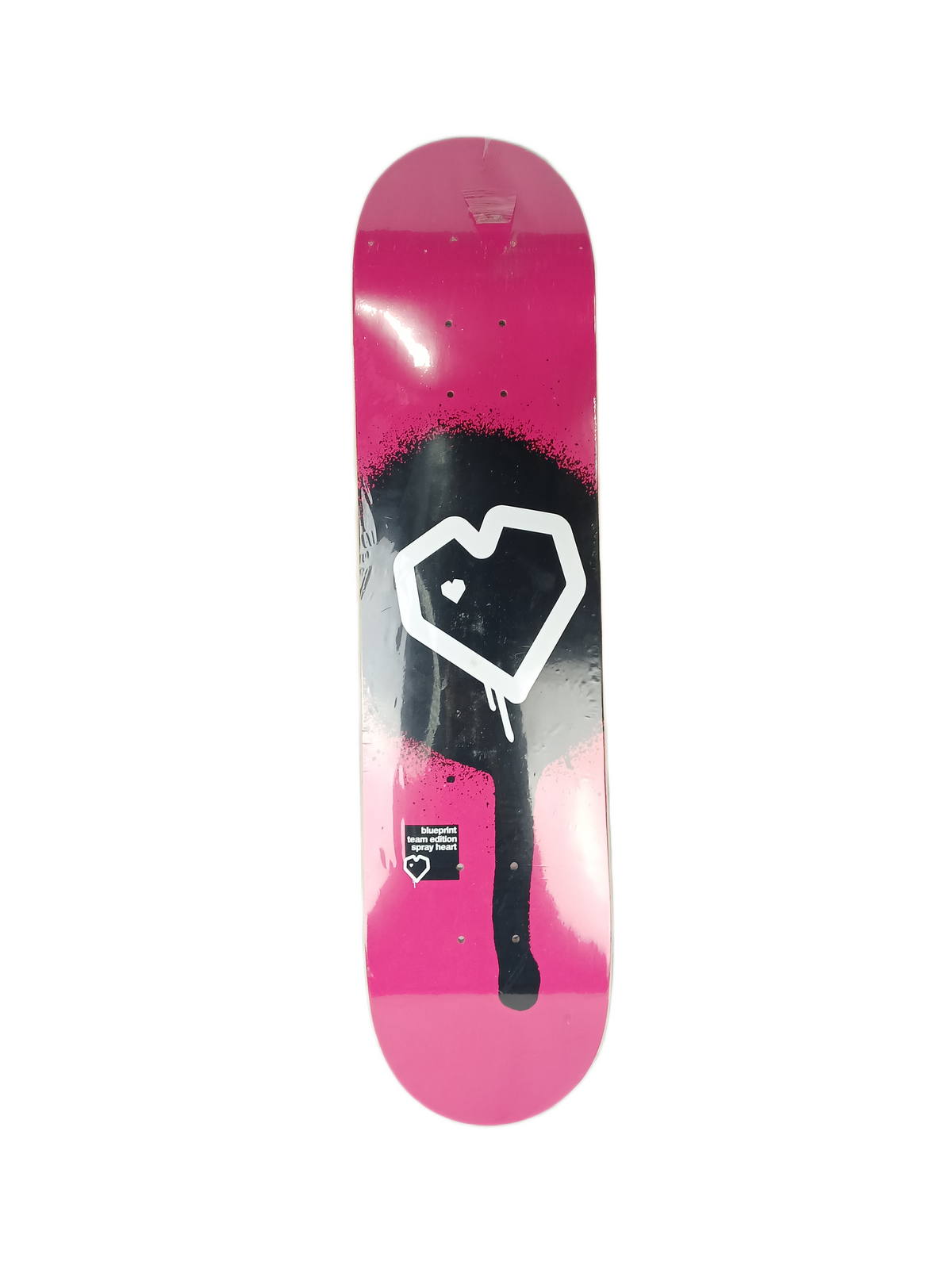 Blueprint Brad Black Pink Purple Size 7.5" Vintage NOS Deck