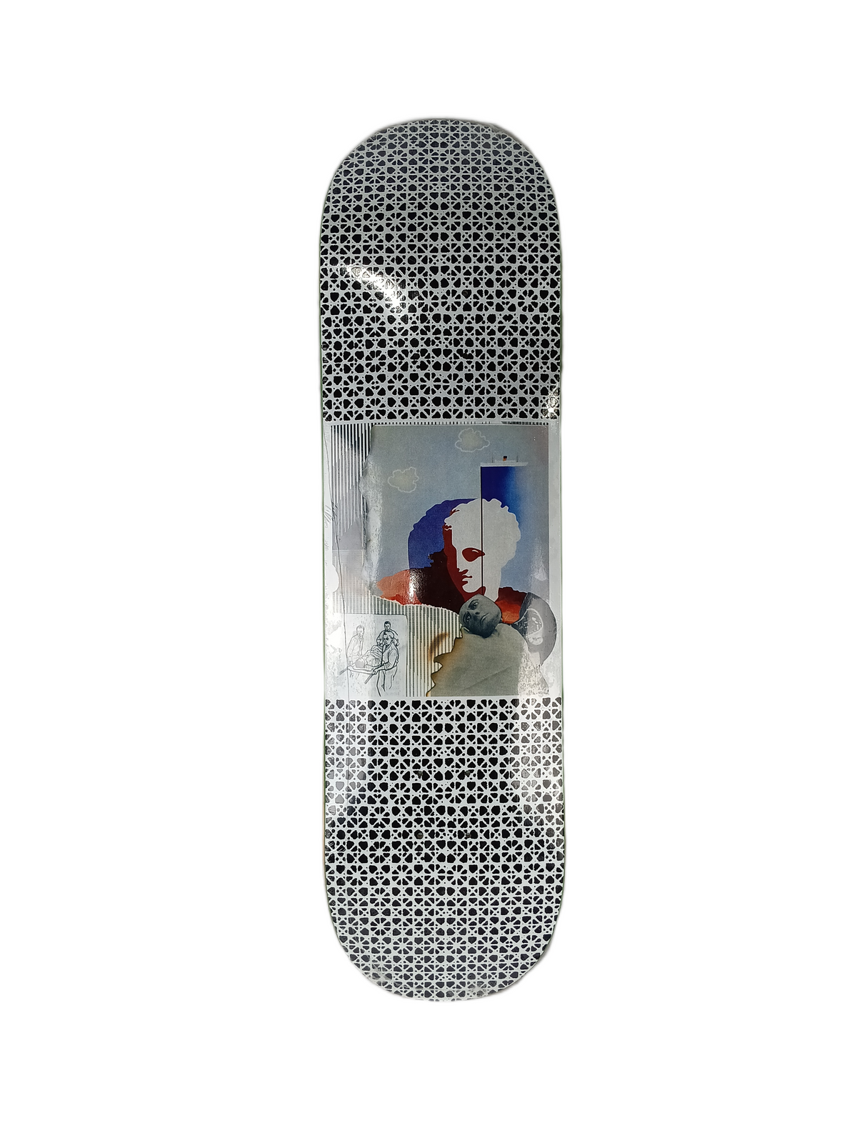 Fucking Awesome Kevin Terpening Nautical Rome White Black Multi Size 8.38" Vintage NOS Deck