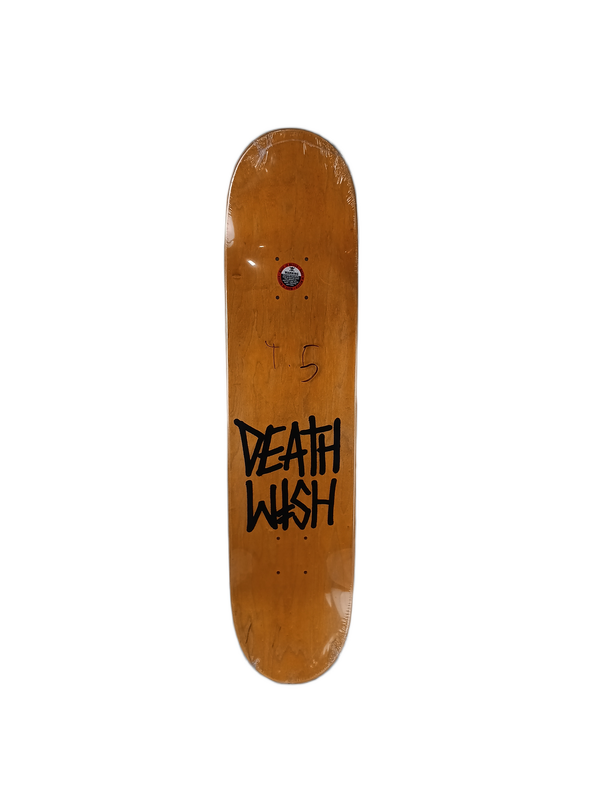 Deathwish Lizard King Sketchy Face Black White Green Yellow Top Size 7.5" Vintage NOS Deck