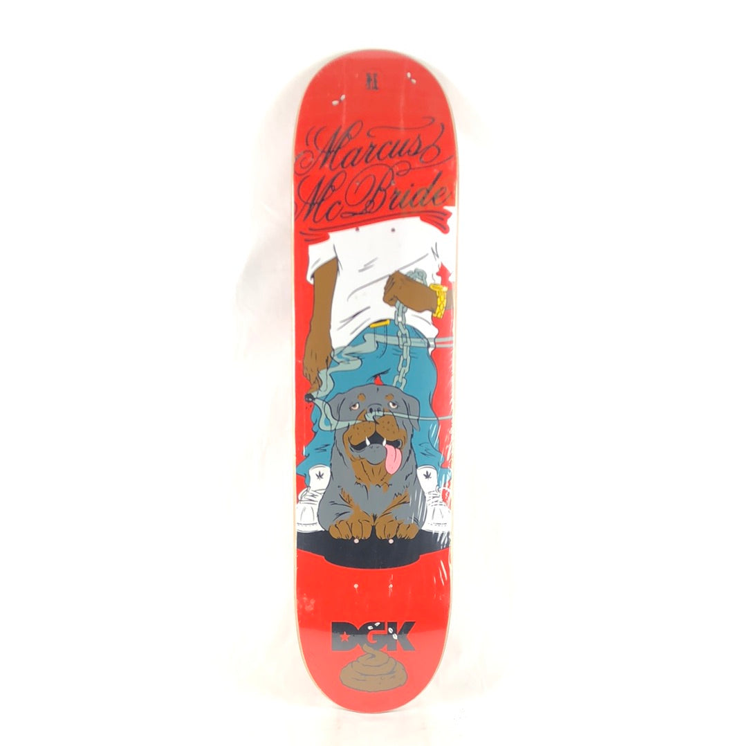 DGK Marcus McBride Rottweiler Red Black 7.63" Skateboard Deck