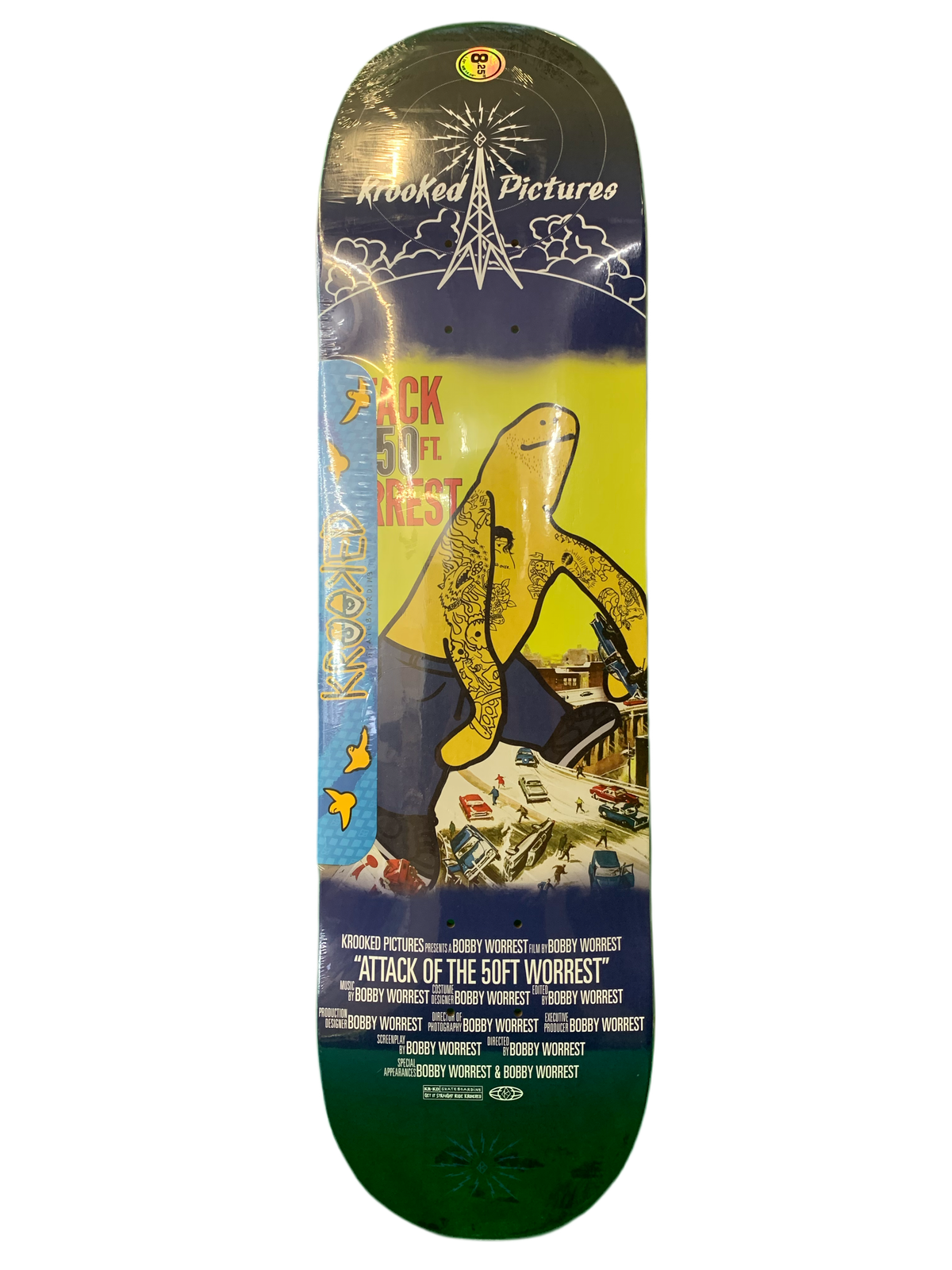Krooked Bobby Worrest Shmoovie 8.25" Classic Skateboard Deck