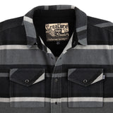 Creature Horizon Grey Scale L/s Flannel Shirt