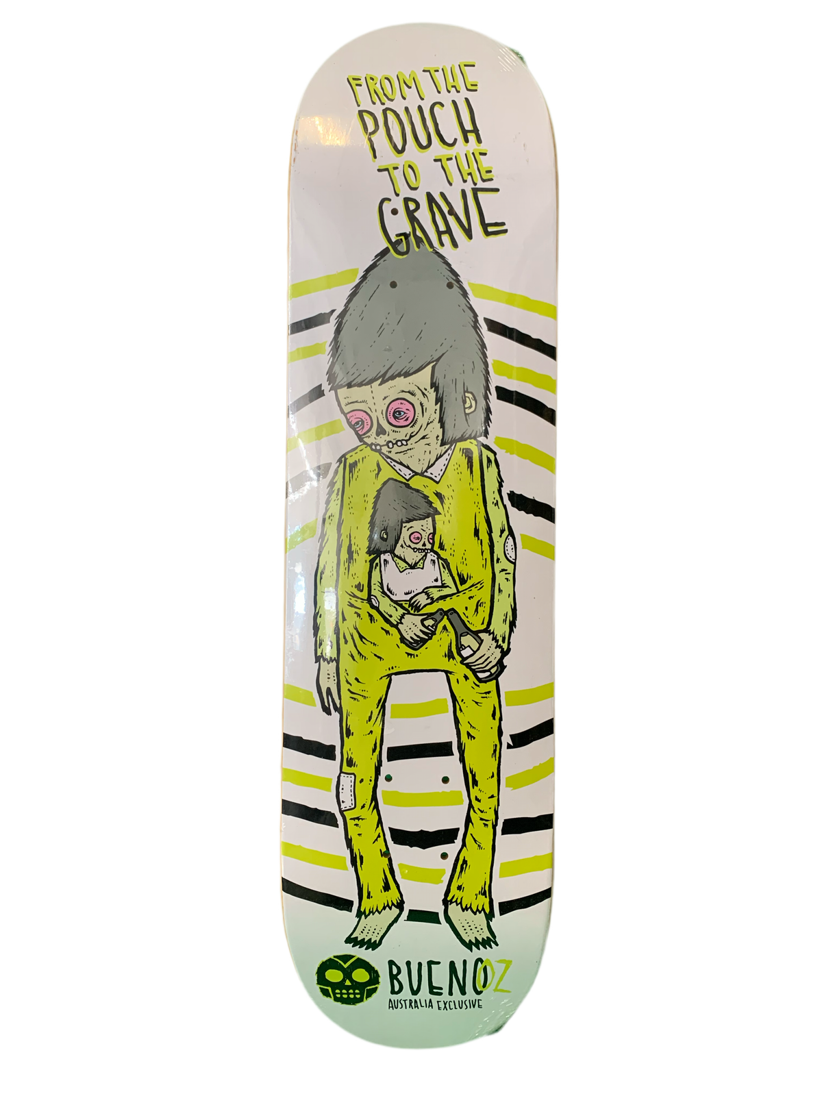 Bueno From the Pouch to the Grave 8" Classic Skateboard Deck
