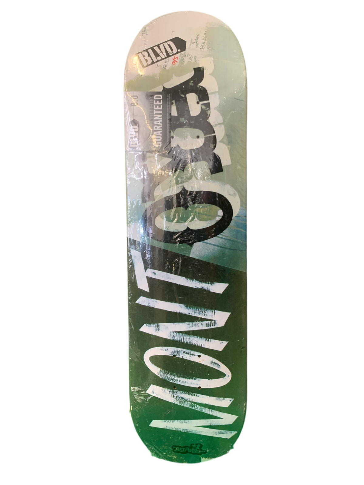 Boulevard Montana Sky Pager Green 8" Classic Skateboard Deck