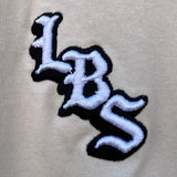 Long Beach Skate Co LBS Long Side White Cap Off White Oversized S/s Shirt