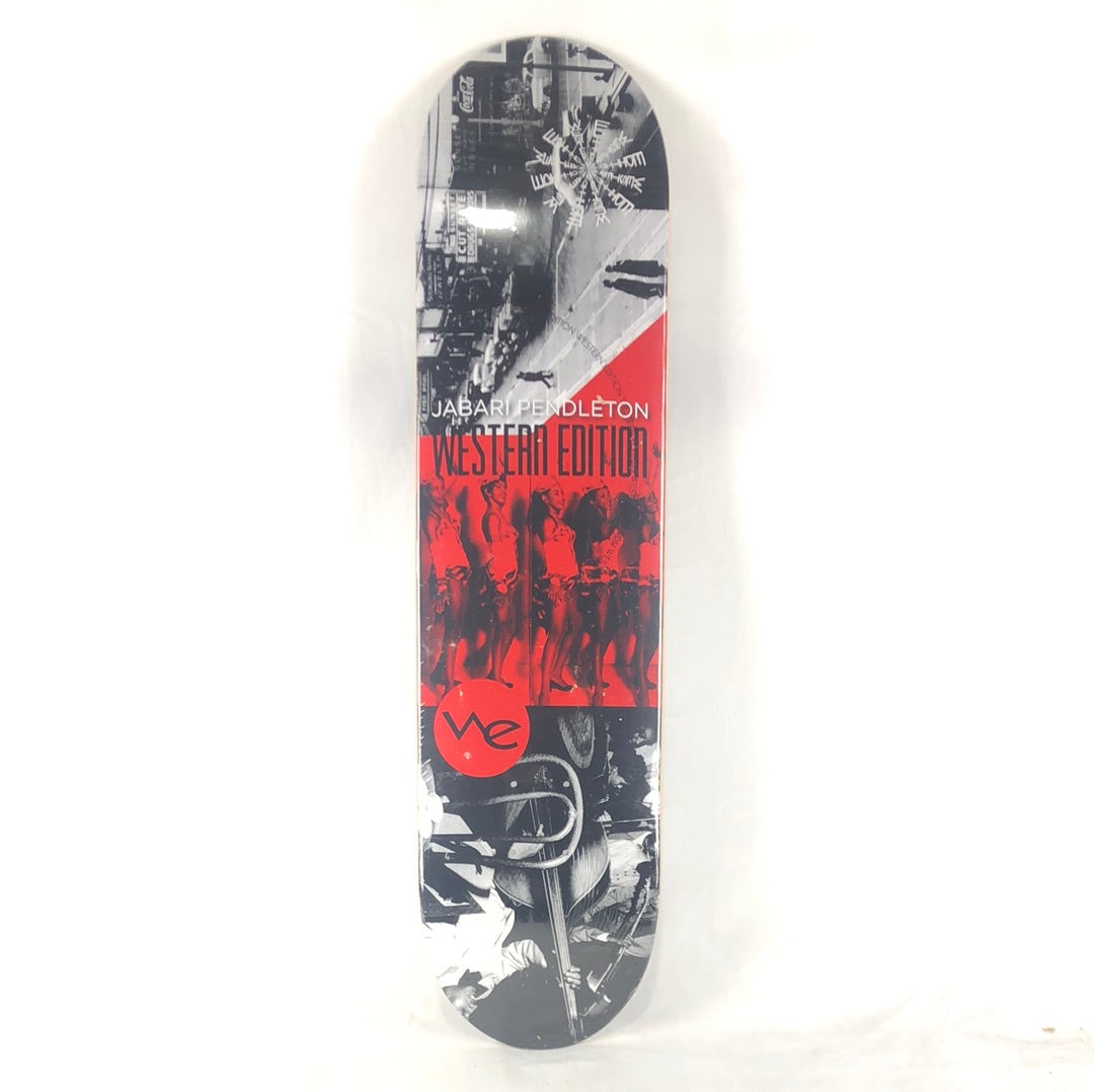 Western Edition Jabari Pendleton Downtown Pictures White/Black/Grey/Red Size 7.6 Skateboard Deck