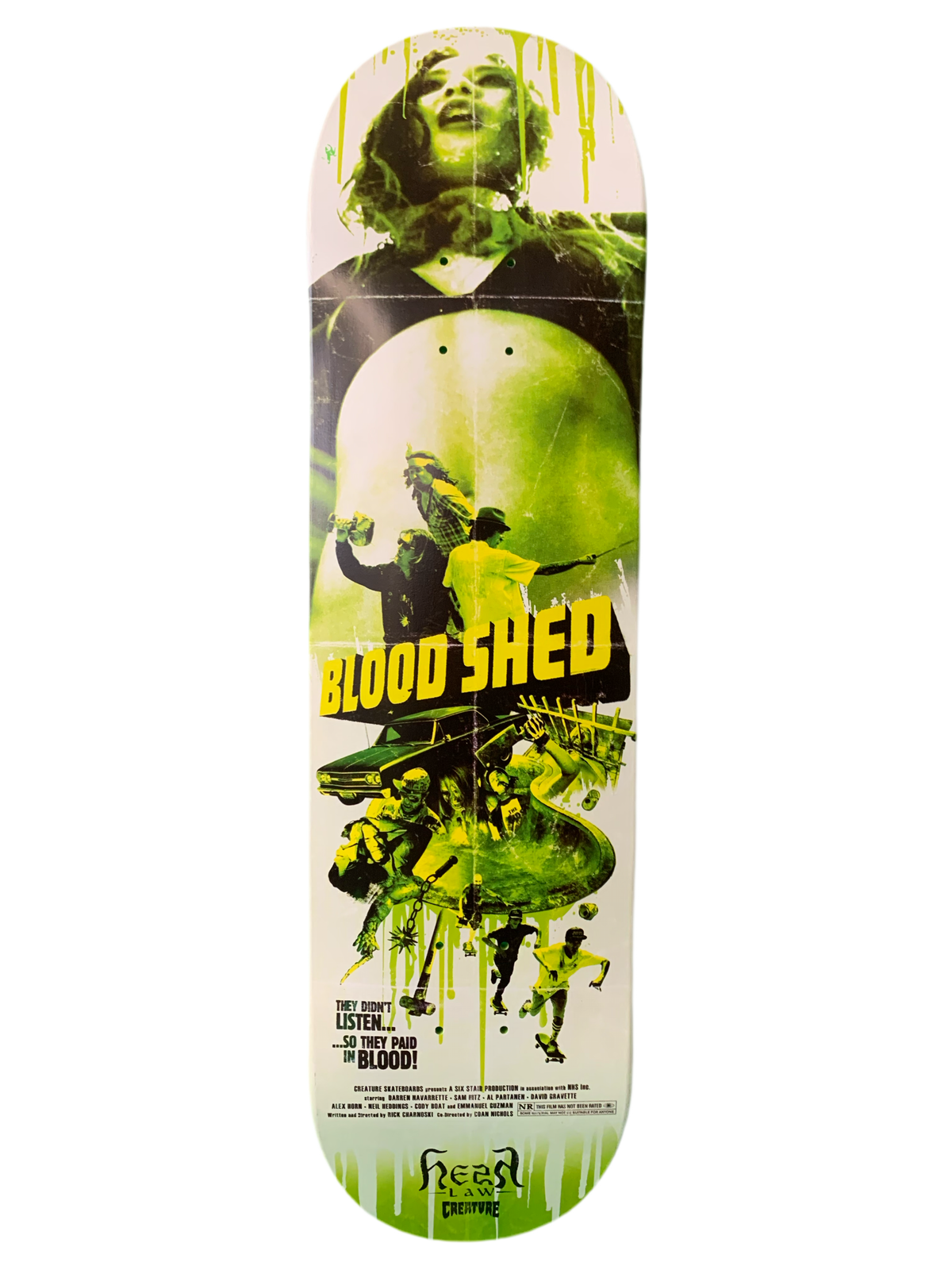Creature Blood Shed Poster 8.25” Classic Skateboard Deck
