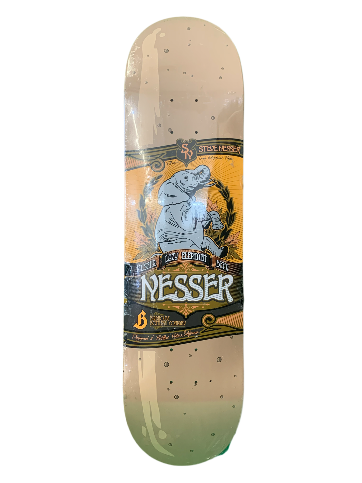 Birdhouse Steve Nesser Lazy Elephant Pilsner Beer 8.1" Classic Skateboard Deck