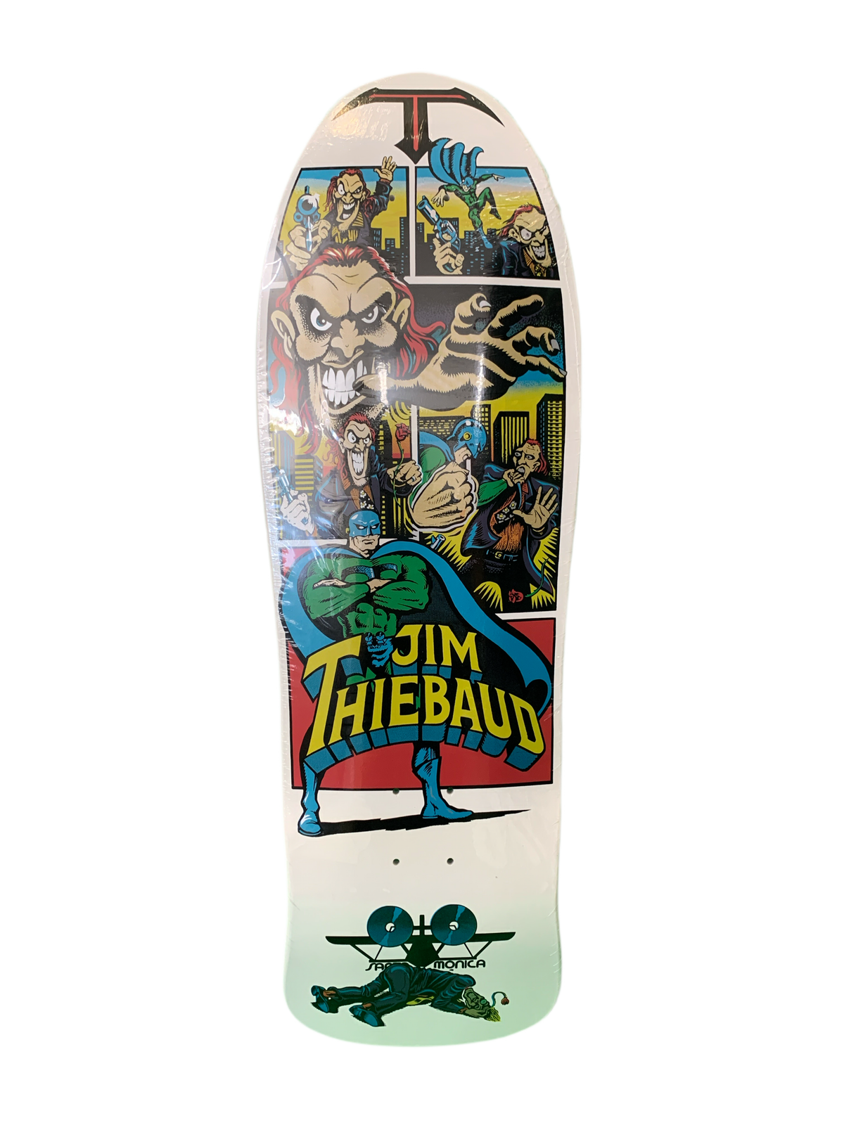 Santa Cruz SMA Thiebaud Joker White 10" Reissue Classic Skateboard Deck