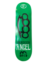 Foundation Angel Ramirez Brass Knuckles Green 8.25" Classic Skateboard Deck