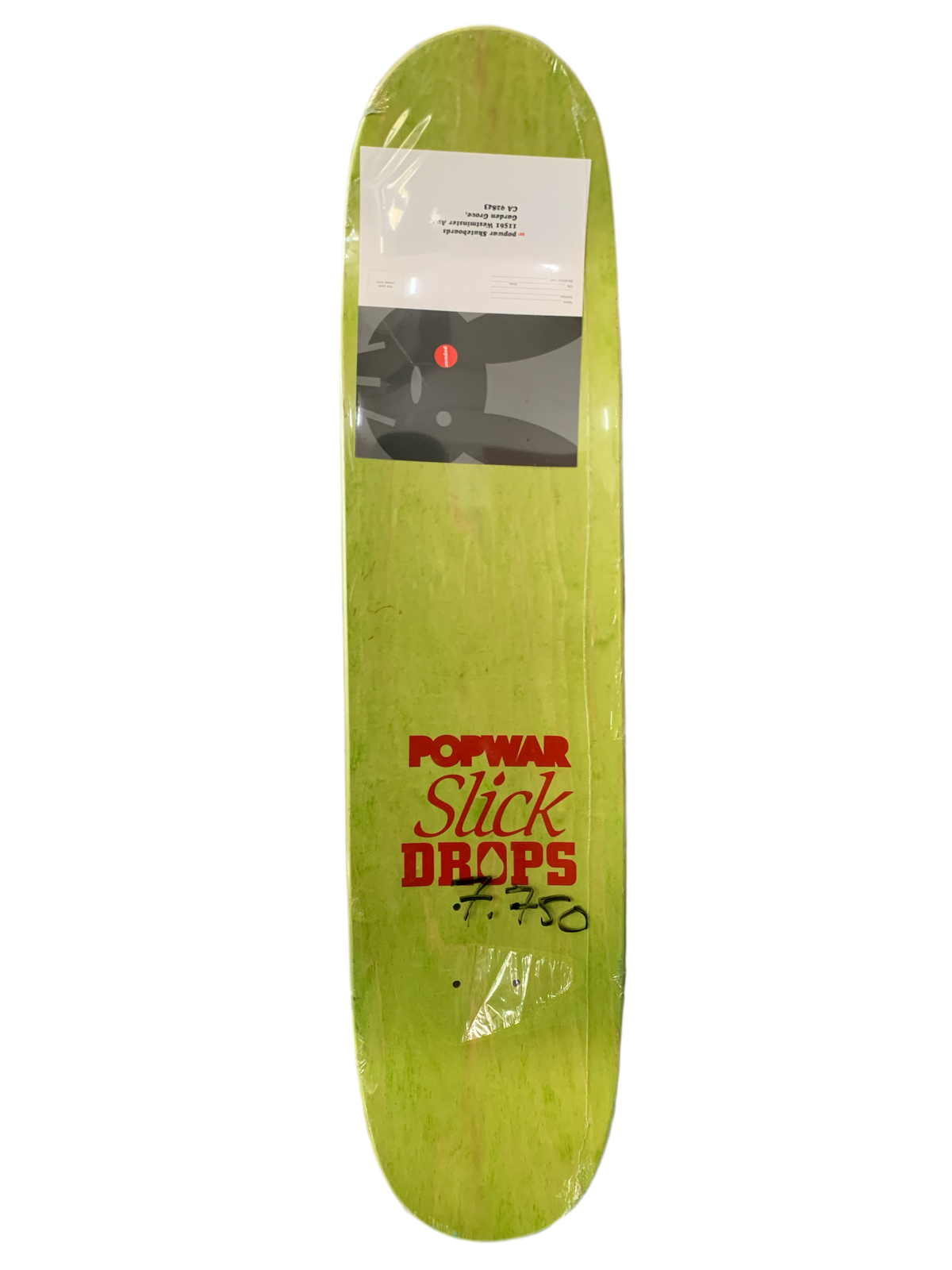 Popwar Chad Timtim Slick Drops Blue 7.75" Classic Skateboard Deck