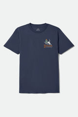 Brixton Barren Standard Navy S/s Shirt
