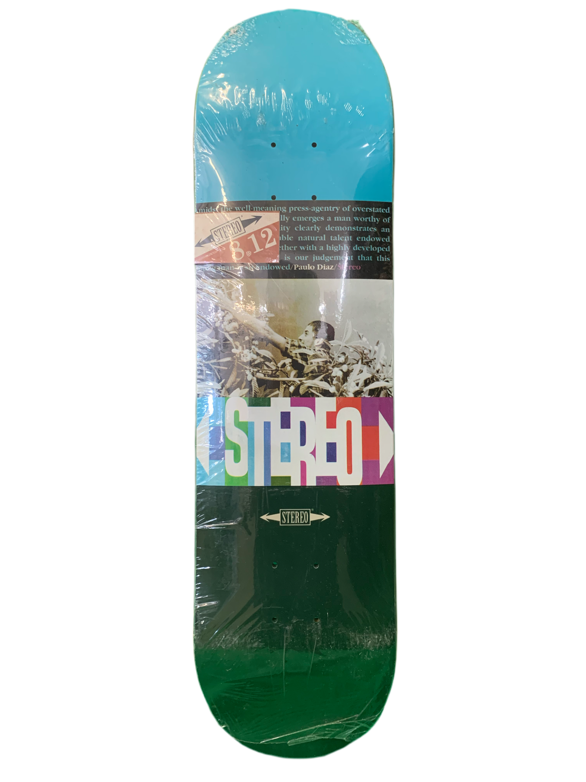 Stereo Paulo Diaz Nature Man Green/Blue 8.12" Classic Skateboard Deck