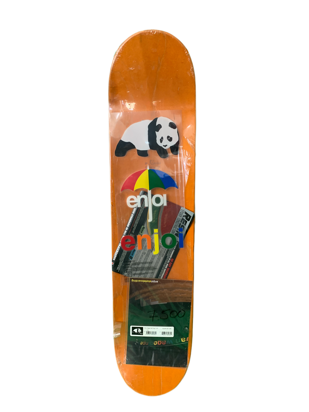 Enjoi Wieger Van Wageningen Half Clog 7.5" Classic Skateboard Deck