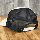Long Beach Skate LBS Long Side Corduroy Trucker Beige Black Snapback Hat