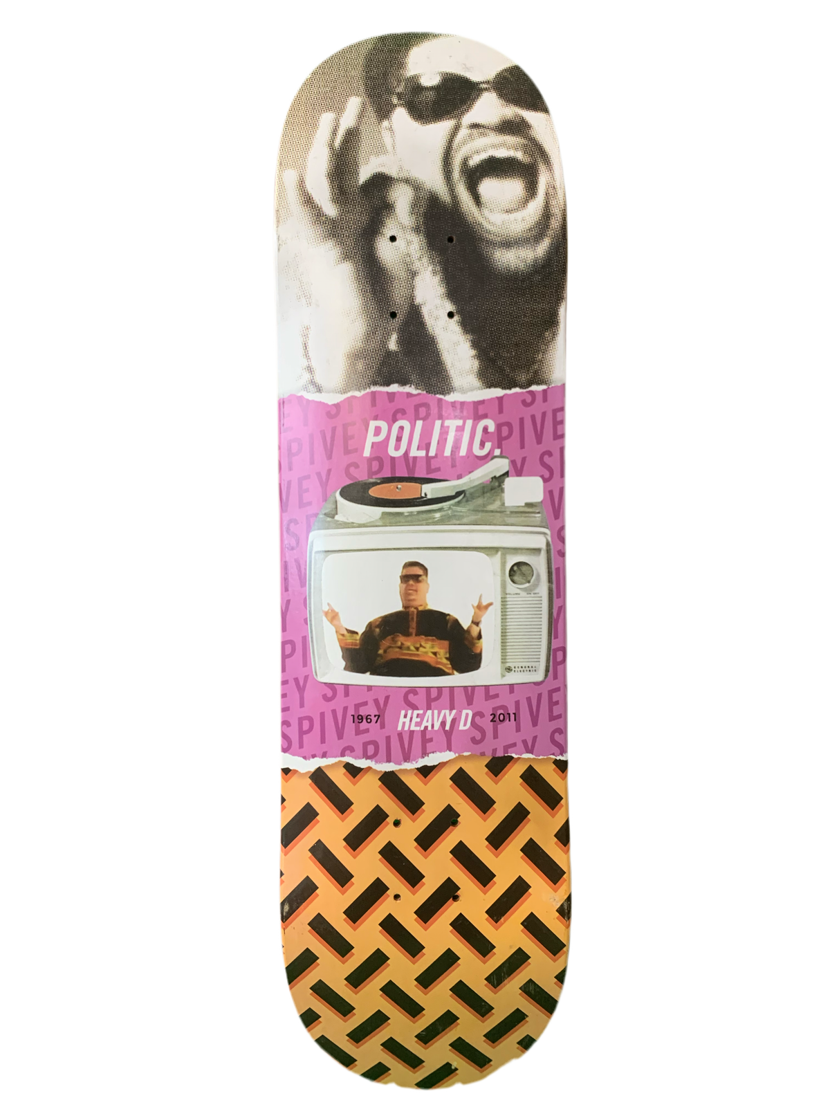 Politic Heavy D Tribute 8.4" Classic Skateboard Deck