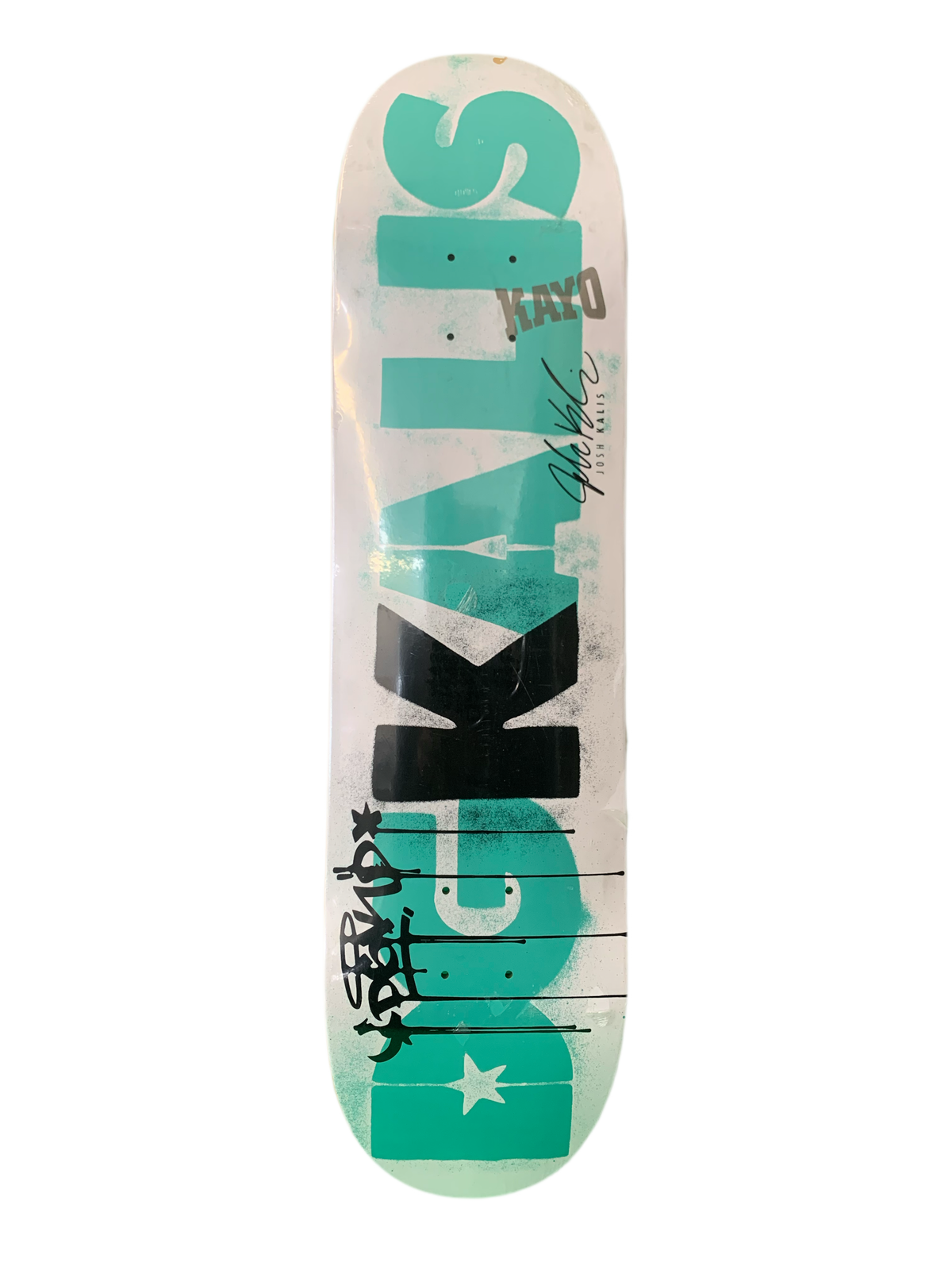 DGK Josh Kalis Logo Spray Mint 8.25" Classic Skateboard Deck