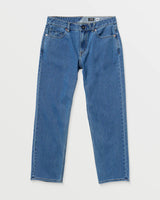 Volcom Modown Relaxed Fit Tapered Standard Issue Blue Jeans