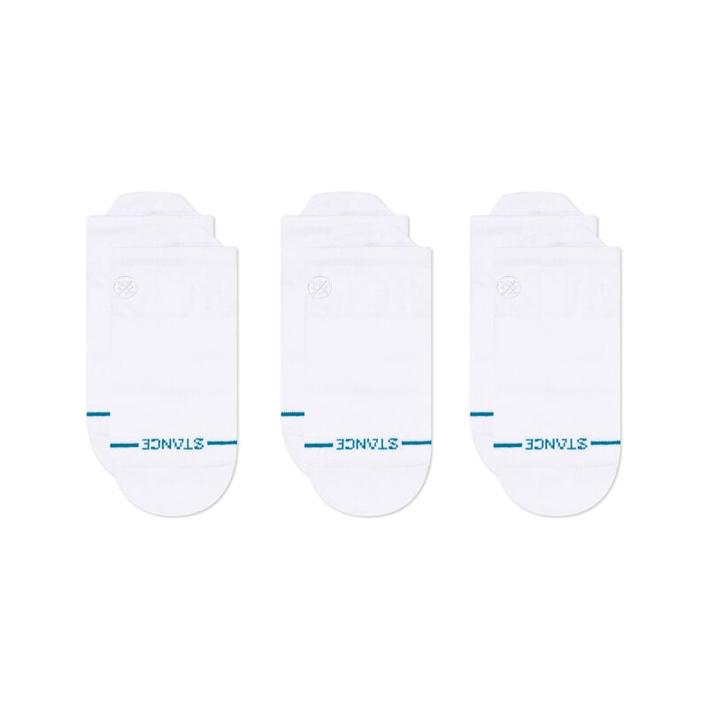 Stance Icon Low Tab 3 Pack White Socks