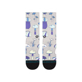Stance Microbial String Grey Crew Socks