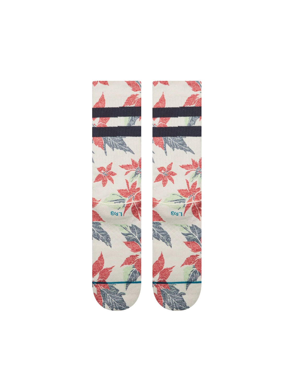 Stance Poinsettia Paradise Crew Grey Socks