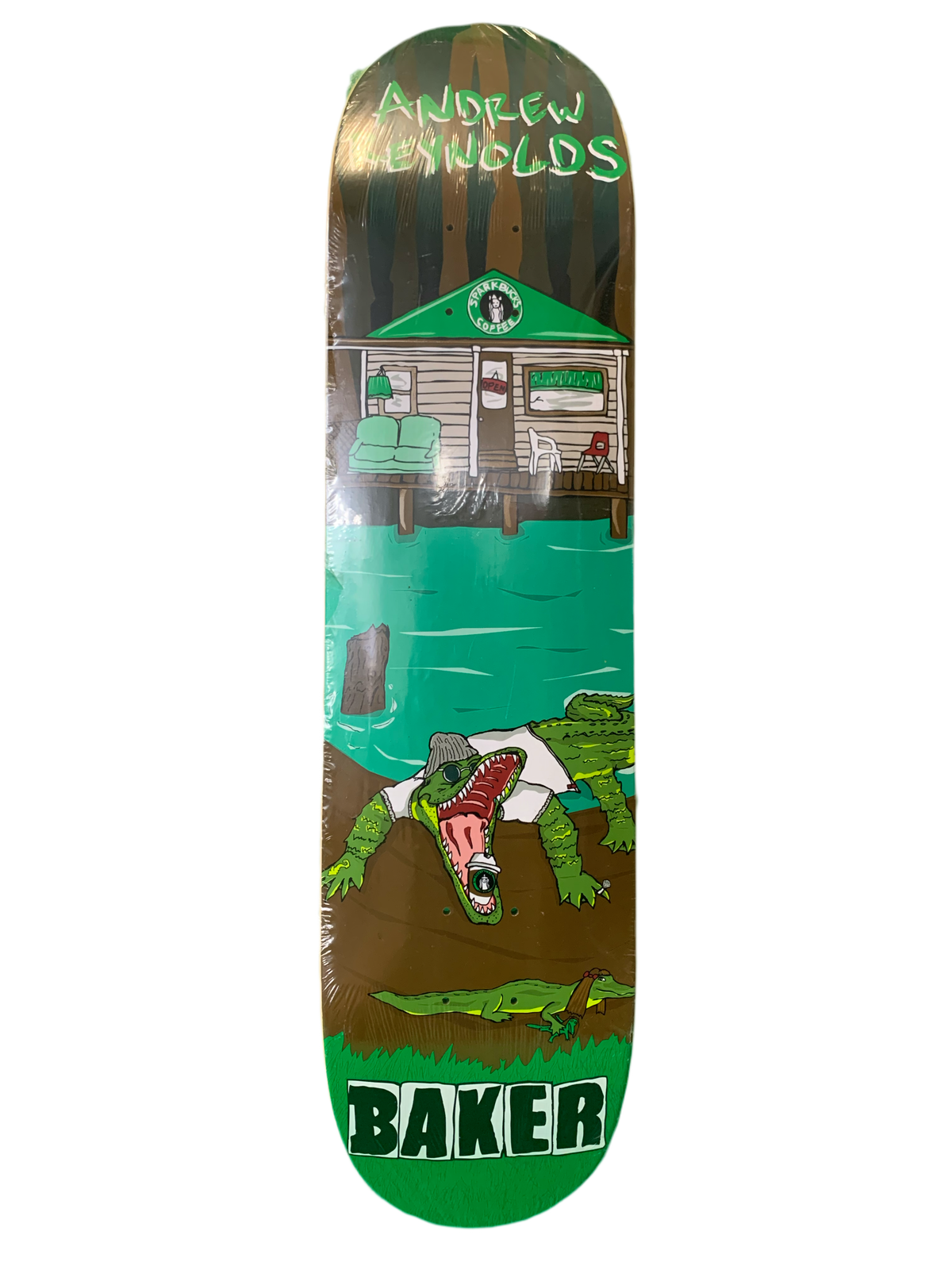 Baker Andrew Reynolds Gator Swamp 7.8" Classic Skateboard Deck