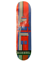 Girl Brandon Biebel Striped Red/Blue 7.6" Classic Skateboard Deck