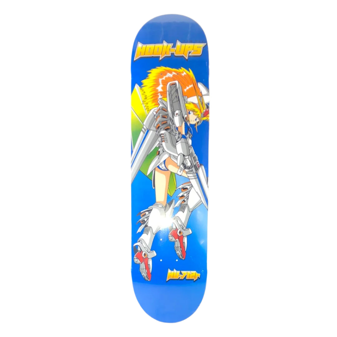 Hook-Ups Mobile Suit Hu-712r Blue Orange Yellow Green Size 8.18" Vintage NOS Deck