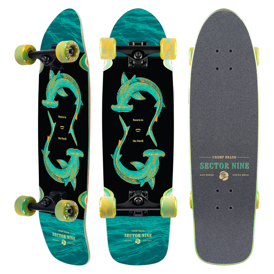 Sector Nine Chop Hop Hammer Cruiser 30.5" x 8.625" Complete Skateboard