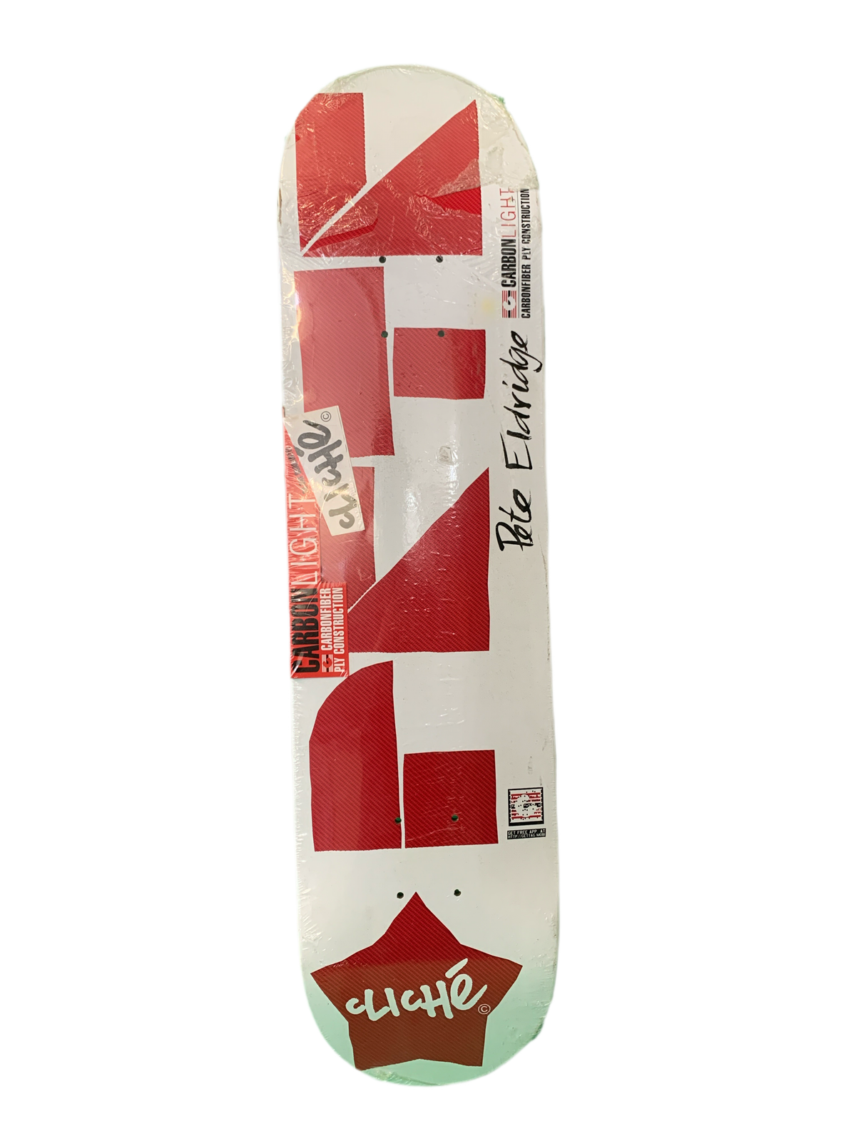 Cliche Pete Eldridge Laser Cut Carbon Light 7.8" Classic Skateboard Deck