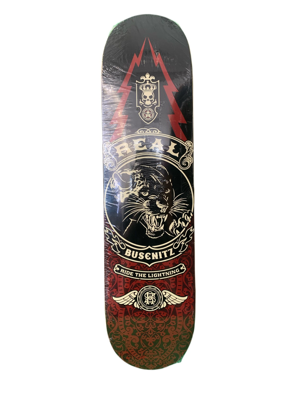 Real Skateboards x Obey Dennis Busenitz Ride the Lightning 7.75" Classic Skateboard Deck