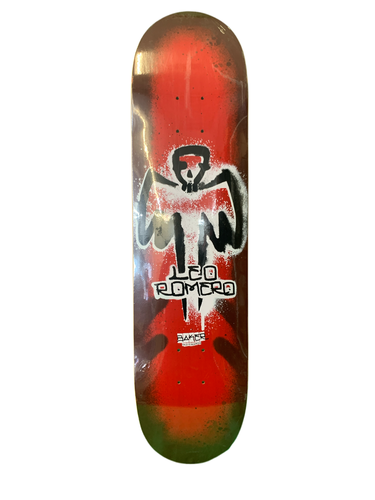 Baker Leo Romero Vato Angel Black/Red 7.9" Classic Skateboard Deck