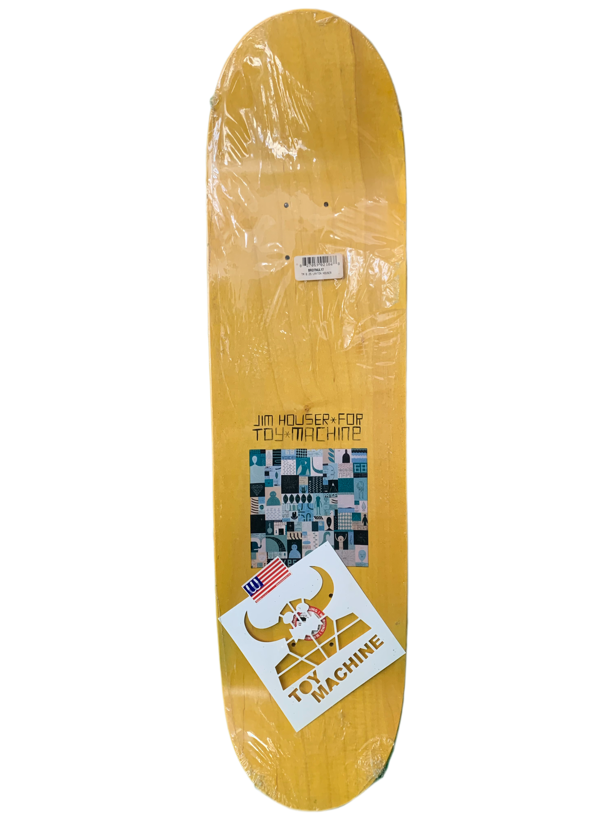 Toy Machine Johnny Layon x Jim Houser Art 8.25" Classic Skateboard Deck