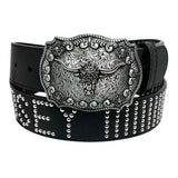 Loosey Interchangable Black Buckle Belt