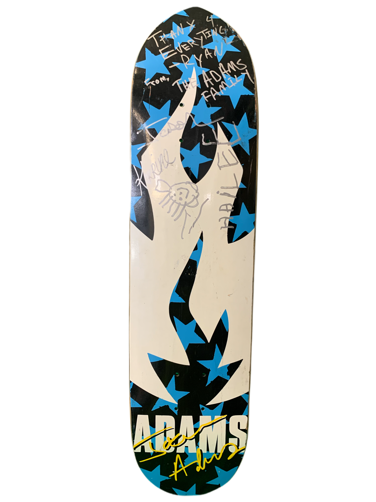 Black Label Jason Adams Signed Classic Skateboard Deck