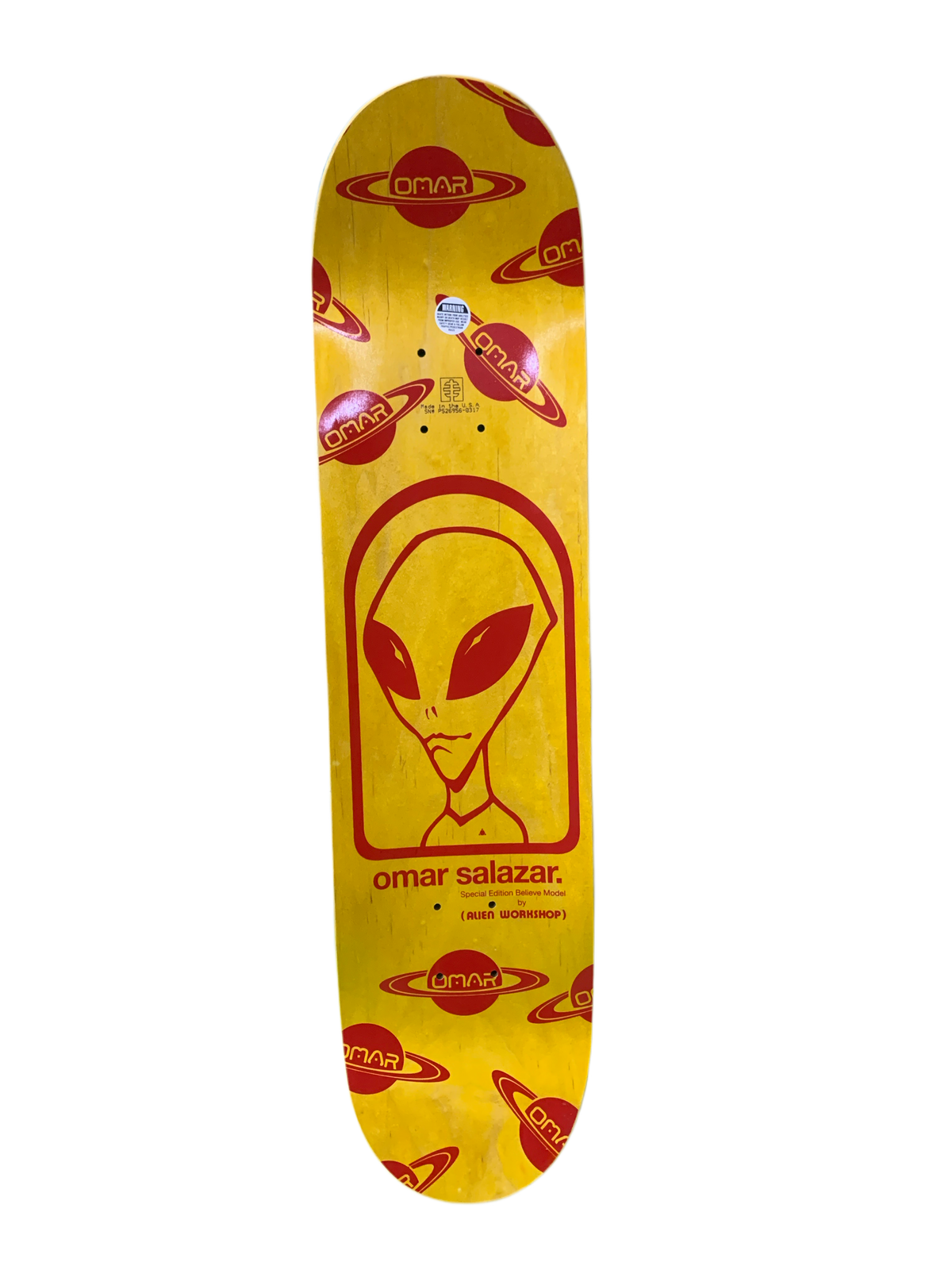 Alien Workshop Omar Salazar Believe Model 7.8" Classic Skateboard Deck