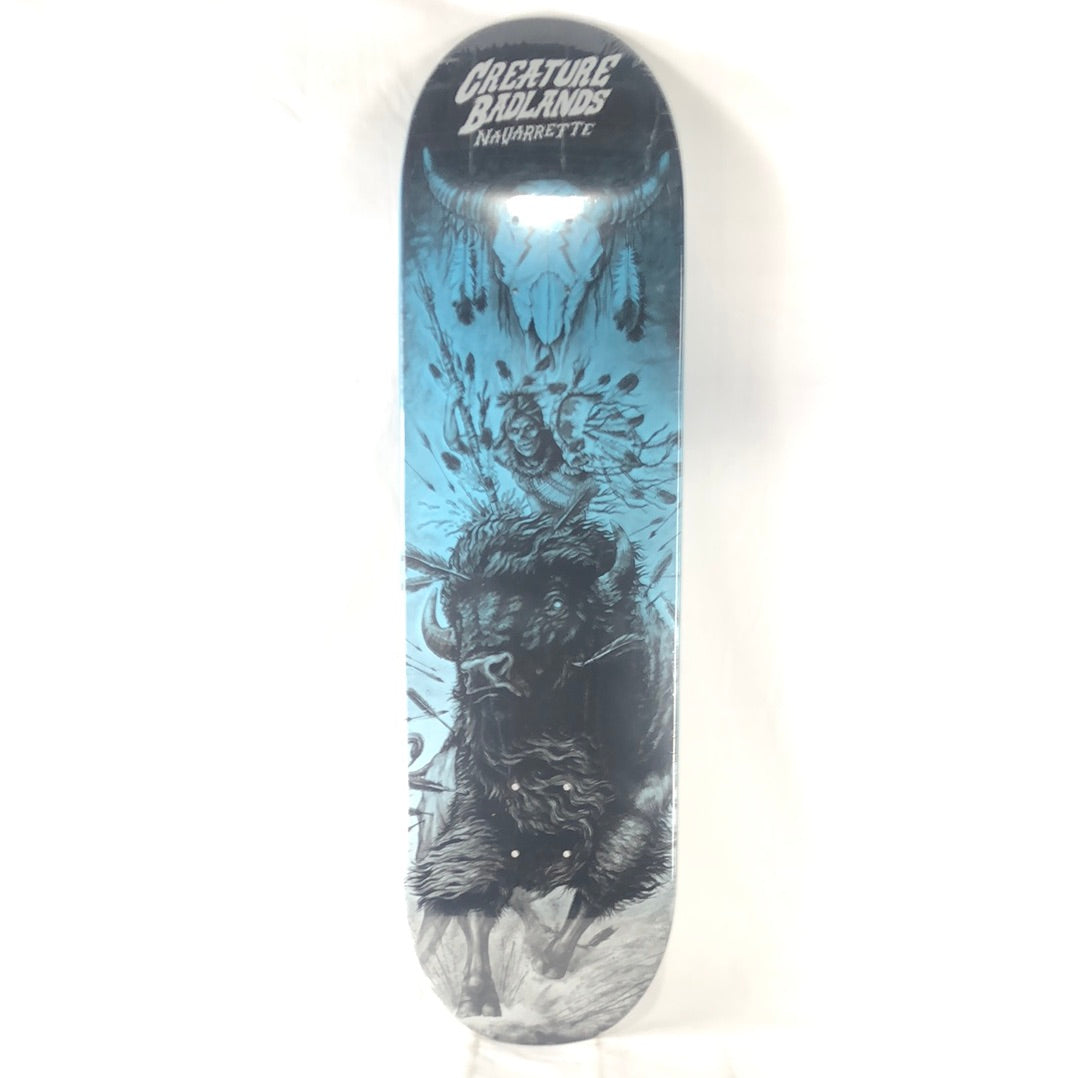 Creature/Badlands Darren Navarette Blue/Black/White Size 8.75 Skateboard Deck