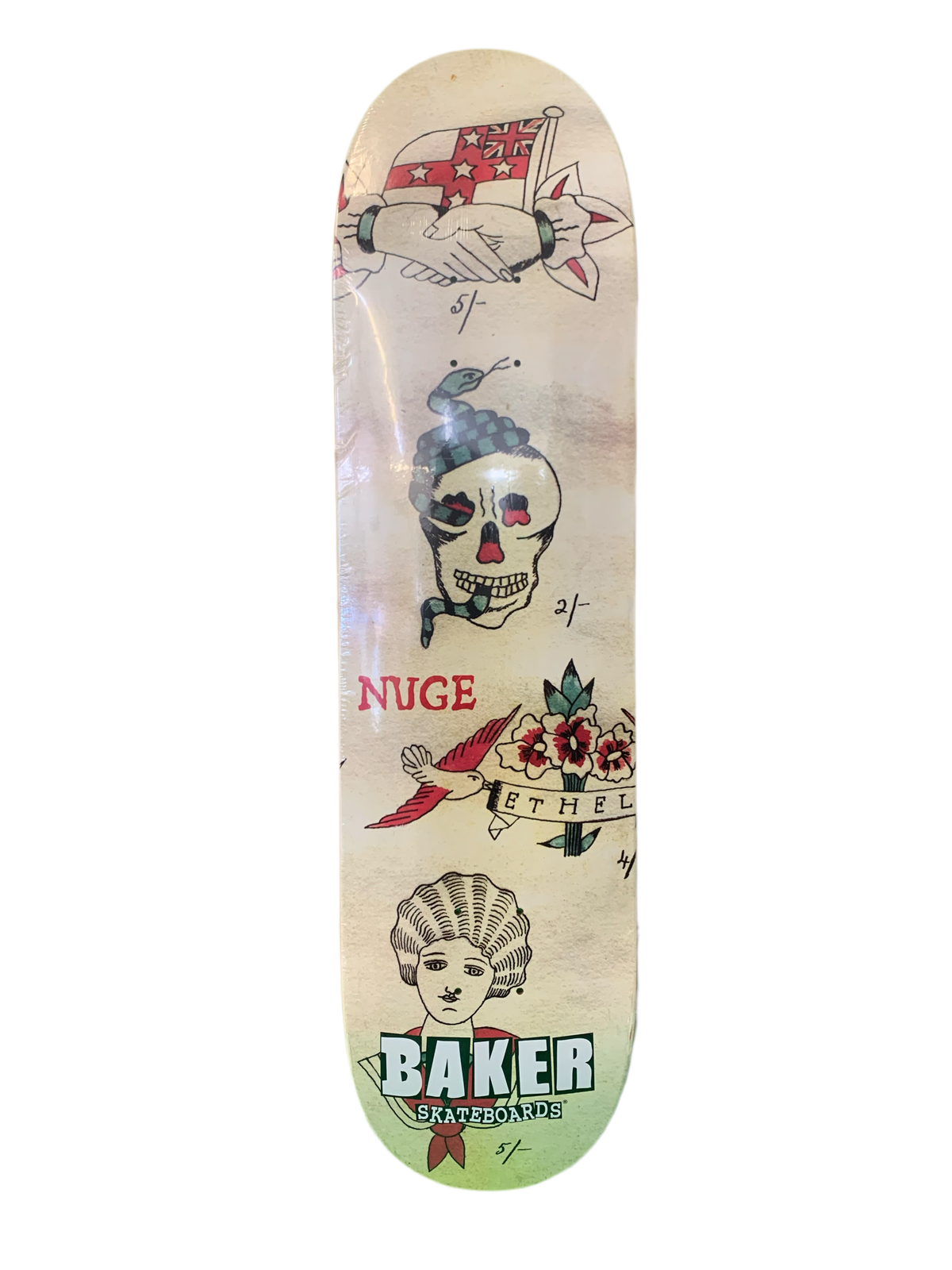 Baker Don Nuge Nguyen Tattoo 2010 8" Classic Skateboard Deck