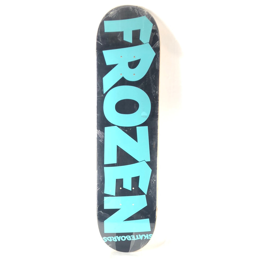 Frozen Team Black Teal 8" Skateboard Deck