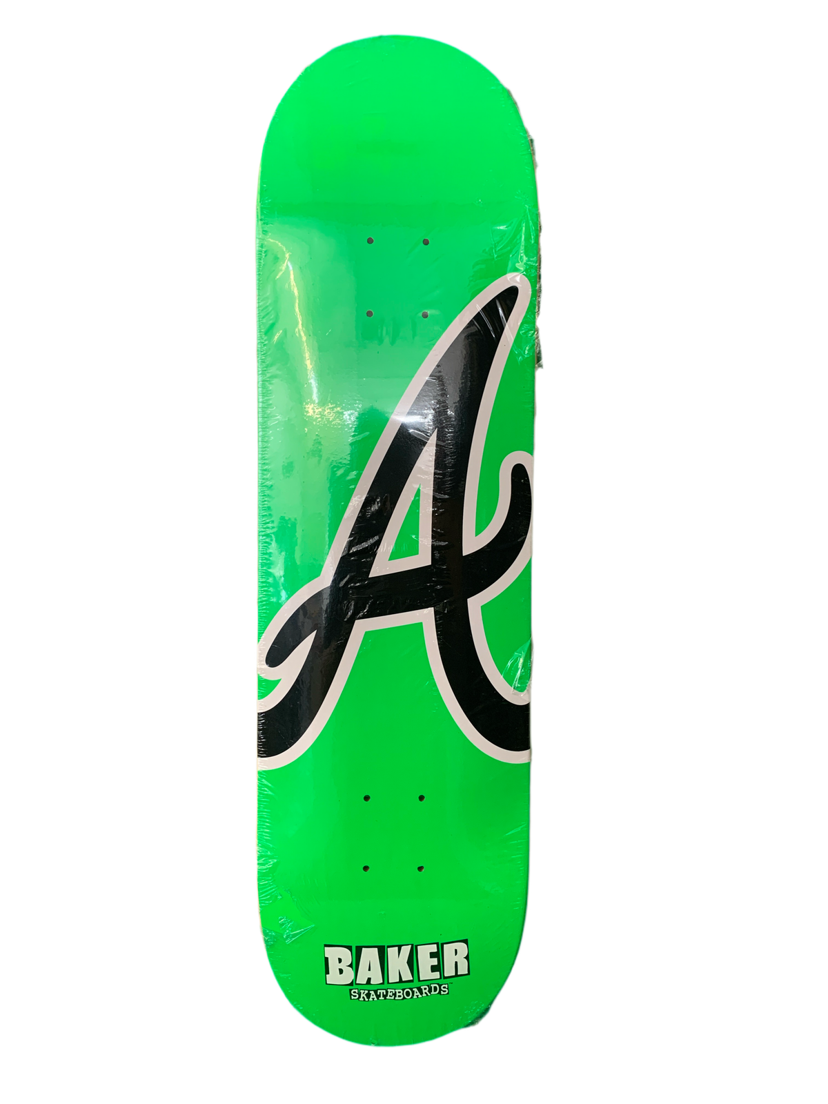 Baker Andrew Reynolds 'A' Green 8.38" Classic Skateboard Deck