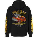 No Hours Final Lap Black Hooded Sweatshirt