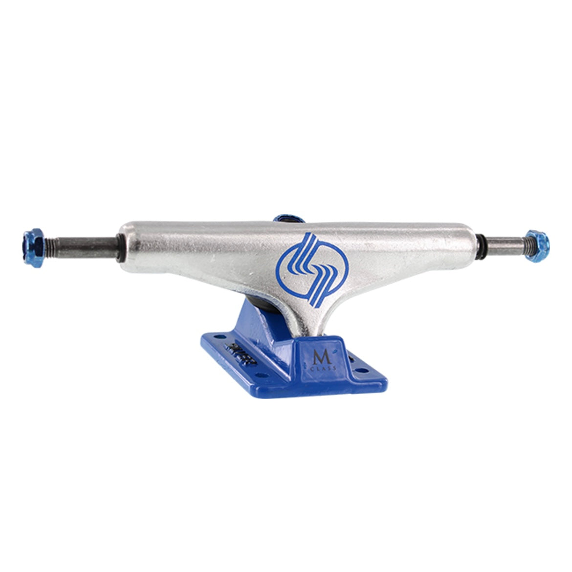 Silver M-Class Hollow Polished Silver Blue Trucks (Set of 2)